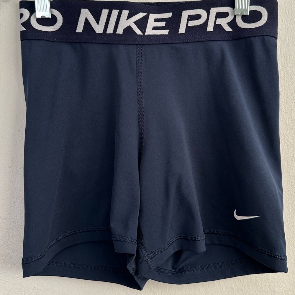 Nike Pro Dark Blue Dri-FIT Compression Shorts (Size S)